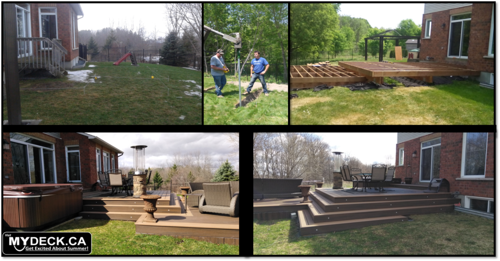 Low Maintenance Composite Deck in Riverside South Ottawa MyDeck.ca