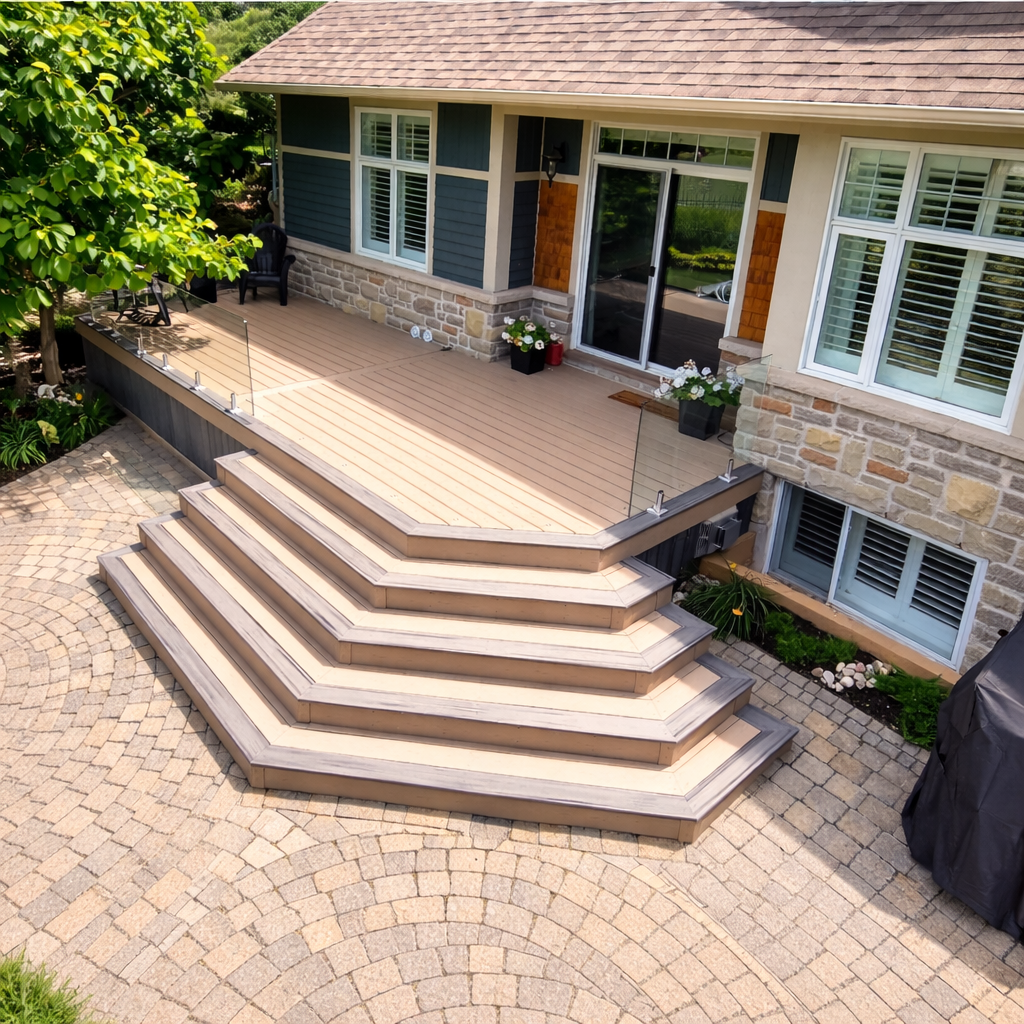 Composite Deck built by MyDeck.ca in Kanata Ontario