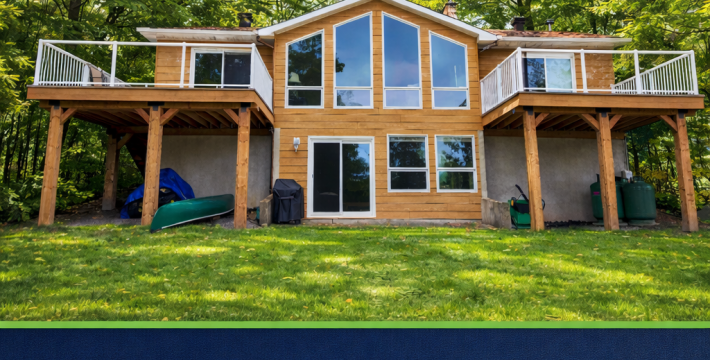 second storey trex composite deck by MyDeck.ca