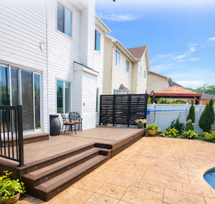 Single Tier composite deck in nepean ontario